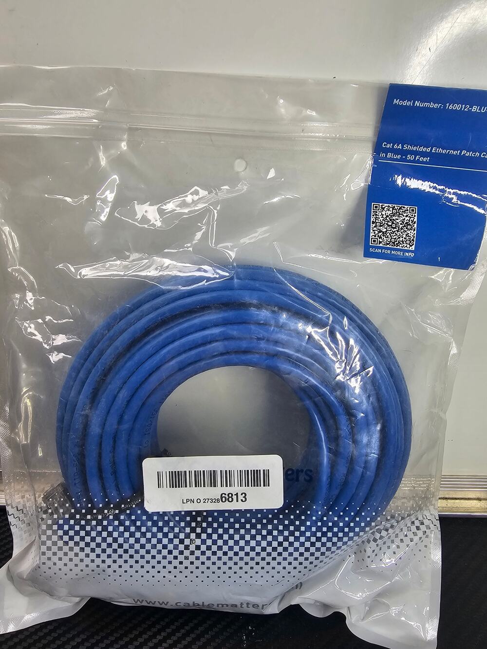 50FT CAT6 Ethernet Patch Cord RJ45 LAN Network Cable (ITEM#564)